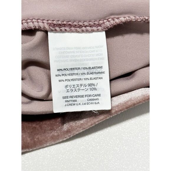 Madewell Mock Turtleneck‎ Short Sleeve Velvet Mini Dress Rose Pink XXS - Picture 9 of 11